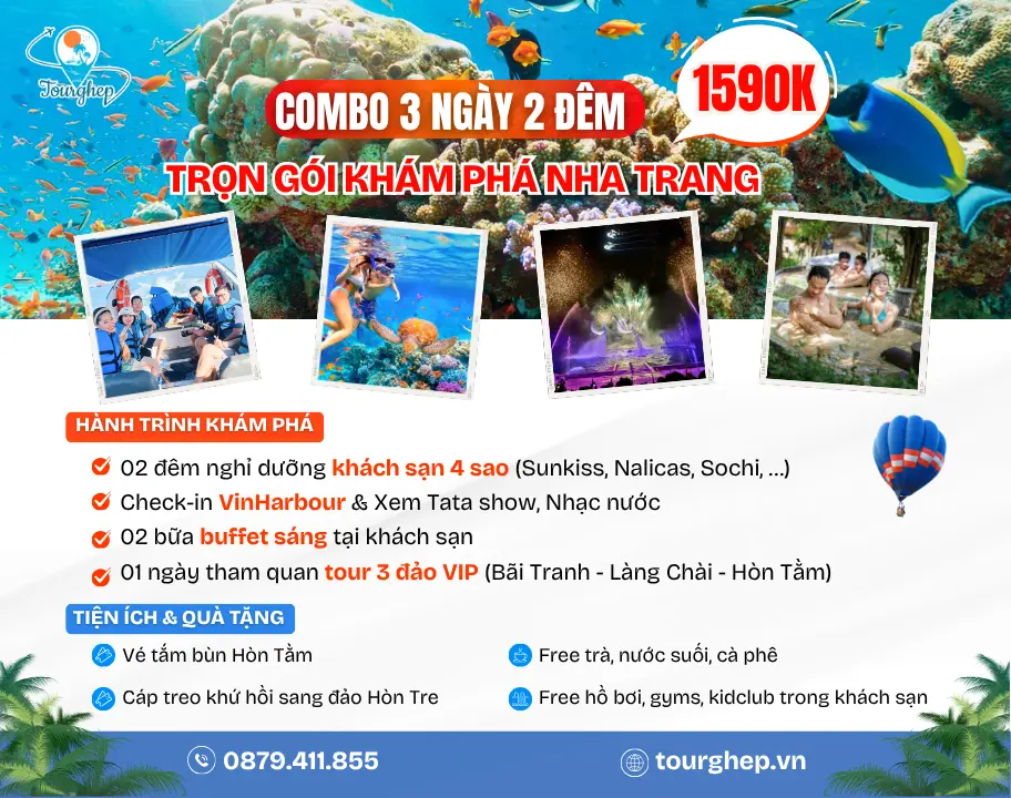 Combo Nha Trang 3 ngày 2 đêm