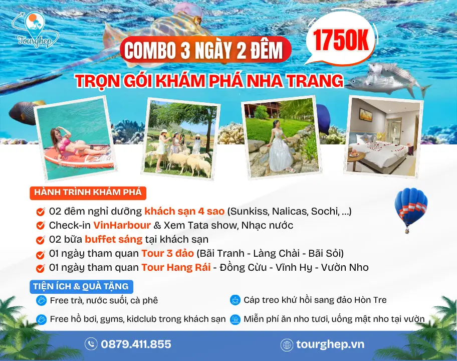 Combo Nha Trang 3 ngày 2 đêm